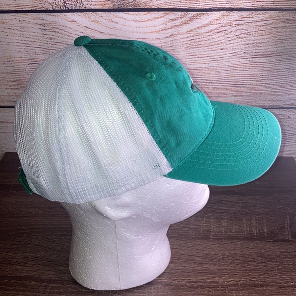 Mens Platinum Series Green & White Adjustable Cap with Indian Logo - Picture 3 of 10